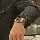 Buy Shop Fossil FB-01 Chronograph Black Dial Silver Steel Strap Watch for Men - FS5864 USA Online
