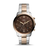 Buy Shop Fossil Neutra Chronograph Brown Dial Two Tone Steel Strap Watch for Men - FS5869 USA Online