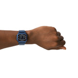 Buy Shop Fossil Retro Analog-Digital Black Dial Blue Steel Strap Watch for Men - FS5896 USA Online