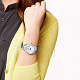 Buy Shop Fossil Stella Silver Dial Silver Steel Strap Watch for Women - ES3588 USA Online