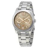 Buy Shop Fossil Perfect Boyfriend Taupe Dial Silver Steel Strap Watch for Women - ES4146 USA Online