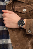 Buy Shop Emporio Armani Kappa Quartz Black Dial Brown Leather Strap Watch For Men - AR11153 USA Online