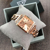 Buy Shop Guess Vanity Gold Dial Gold Steel Strap Watch for Women - W1029L2 USA Online