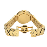 Buy Shop Tory Burch Reva Gold Dial Gold Steel Strap Watch for Women - TBW4025 USA Online
