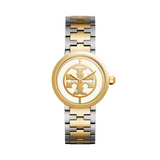 Buy Shop Tory Burch Reva Gold Dial Two Tone Steel Strap Watch for Women - TBW4027 USA Online