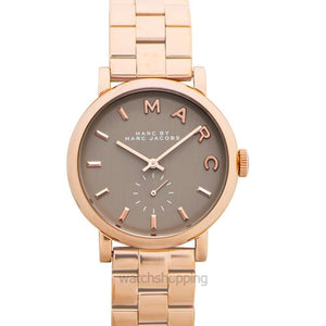 Buy Shop Marc Jacobs Baker Brown Dial Rose Gold Steel Strap Watch for Women - MBM8632 USA Online