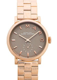 Buy Shop Marc Jacobs Baker Brown Dial Rose Gold Steel Strap Watch for Women - MBM8632 USA Online