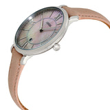 Buy Shop Fossil Jacqueline Blush Mother of Pearl Dial Pink Leather Strap Watch for Women - ES4151 USA Online