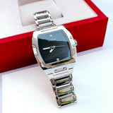 Buy Shop Guess Phoenix Black Dial Silver Steel Strap Watch for Men - GW0387G1 USA Online