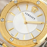 Buy Shop Versace Hellenyium Green Dial Two Tone Steel Strap Watch for Women - VEVH00620 USA Online