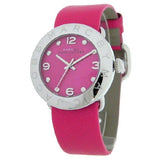 Buy Shop Marc Jacobs Amy Pop Pink Dial Pink Leather Strap Watch for Women - MBM1286 USA Online
