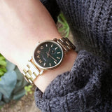 Buy Shop Marc Jacobs Baker Green Dial Gold Steel Strap Watch for Women - MBM3249 USA Online