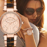 Buy Shop Michael Kors Parker Gold Dial Two Tone Steel Strap Watch for Women - MK5841 USA Online