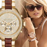 Buy Shop Michael Kors Wren Gold Dial Two Tone Steel Strap Watch for Women - MK6294 USA Online