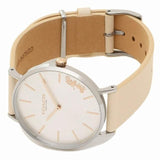 Buy Shop Coach Perry White Dial White Leather Strap Watch for Women - 14503117 USA Online
