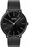 Buy Shop Hugo Boss Horizon Quartz Black Dial Black Mesh Bracelet Watch For Men - 1513542 USA Online