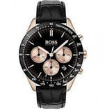 Buy Shop Hugo Boss Talent Chronograph Black Dial Black Leather Strap Watch For Men - 1513580 USA Online