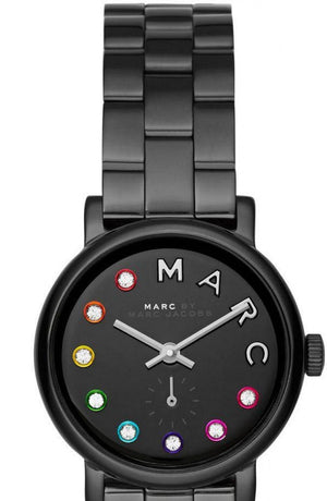 Buy Shop Marc Jacobs Baker Black Dial Black Steel Strap Watch for Women - MBM3425 USA Online