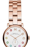 Buy Shop Marc Jacobs Baker Dexter White Dial Rose Gold Steel Strap Watch for Women - MBM3443 USA Online