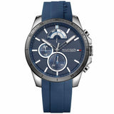 Buy Shop Tommy Hilfiger Decker Quartz Blue Dial Blue Rubber Strap Watch for Men - 1791350 USA Online
