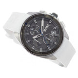 Hugo Boss Volane Grey Dial White SIlicone Strap Watch for Men - 1513948