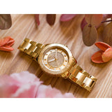 Buy Shop Michael Kors Runway Three-Hand Gold Dial Gold Steel Strap Watch For Women - MK6911 USA Online