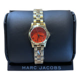 Buy Shop Marc Jacobs Henry Dinky Red Dial Gold Steel Strap Watch for Women - MBM3202 USA Online