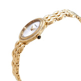 Buy Shop Versace V Flare Diamonds Silver Dial Gold Steel Strap Watch for Women - VEBN00918 USA Online