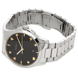 Buy Shop Gucci G Timeless Black Dial Silver Steel Strap Watch For Women - YA1264029 USA Online
