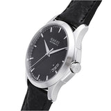 Buy Shop Gucci G Timeless Quartz Black Dial Black Leather Strap Watch for Men - YA126413 USA Online