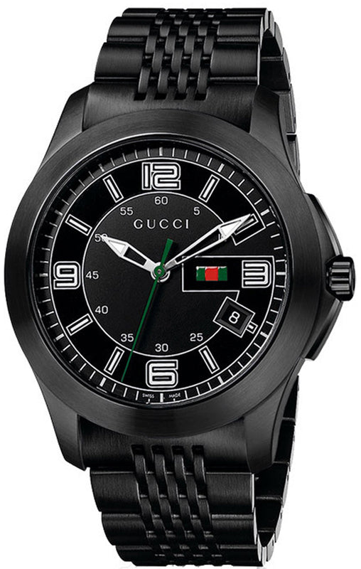 Buy Shop Gucci G Timeless Black Dial Black Steel Strap Watch For Men - YA126202 USA Online