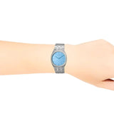 Buy Shop Gucci 25H Quartz Blue Dial Silver Steel Strap Unisex Watch - YA163408 USA Online