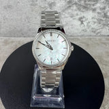 Buy Shop Gucci 25H Quartz Diamonds Silver Dial Silver Steel Strap Watch for Women - YA163401 USA Online