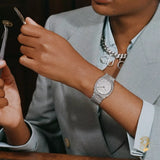 Buy Shop Gucci 25H Quartz Diamonds Silver Dial Silver Steel Strap Watch for Women - YA163401 USA Online