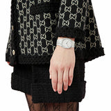 Buy Shop Gucci 25H Quartz Diamonds Silver Dial Silver Steel Strap Watch for Women - YA163401 USA Online