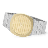 Buy Shop Gucci 25H Quartz Gold Dial Silver Steel Strap Watch for Men - YA163405 USA Online