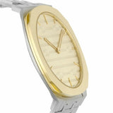 Buy Shop Gucci 25H Quartz Gold Dial Silver Steel Strap Watch for Women - YA163403 USA Online
