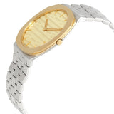 Buy Shop Gucci 25H Quartz Gold Dial Silver Steel Strap Watch for Women - YA163403 USA Online