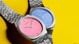 Buy Shop Gucci 25H Quartz Pink Dial Silver Steel Strap Watch for Women - YA163410 USA Online