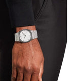 Buy Shop Gucci 25H Quartz Silver Dial Silver Steel Strap Unisex Watch - YA163407 USA Online