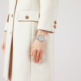 Buy Shop Gucci 25H Quartz Silver Dial Silver Steel Strap Unisex Watch - YA163407 USA Online