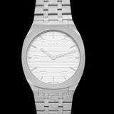 Buy Shop Gucci 25H Quartz Silver Dial Silver Steel Strap Unisex Watch - YA163407 USA Online