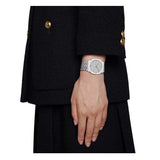Buy Shop Gucci 25H Quartz Silver Dial Silver Steel Strap Watch For Women - YA163402 USA Online