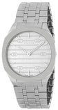 Buy Shop Gucci 25H Quartz Silver Dial Silver Steel Strap Watch For Women - YA163402 USA Online