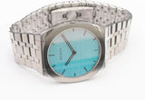 Buy Shop Gucci 25H Quartz Turquoise Dial Silver Steel Strap Watch For Women - YA163409 USA Online