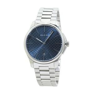 Buy Shop Gucci G Timeless Blue Dial Silver Steel Strap Watch For Men - YA126316 USA Online