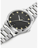 Buy Shop Gucci G Timeless Black Dial Silver Steel Strap Watch For Women - YA1264029 USA Online