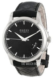 Buy Shop Gucci G Timeless Quartz Black Dial Black Leather Strap Watch for Men - YA126413 USA Online
