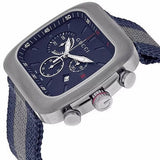 Buy Shop Gucci Coupe Chronograph Blue Dial Two Tone NATO Strap Watch for Men - YA131203 USA Online