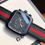 Buy Shop Gucci Coupe Chronograph Quartz Black Two Tone NATO Strap Watch For Men - YA131202 USA Online